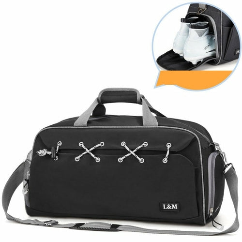 Sports Gym Travel Duffel Bag With Shoes Compartment - HOUSE OF ROYALTY