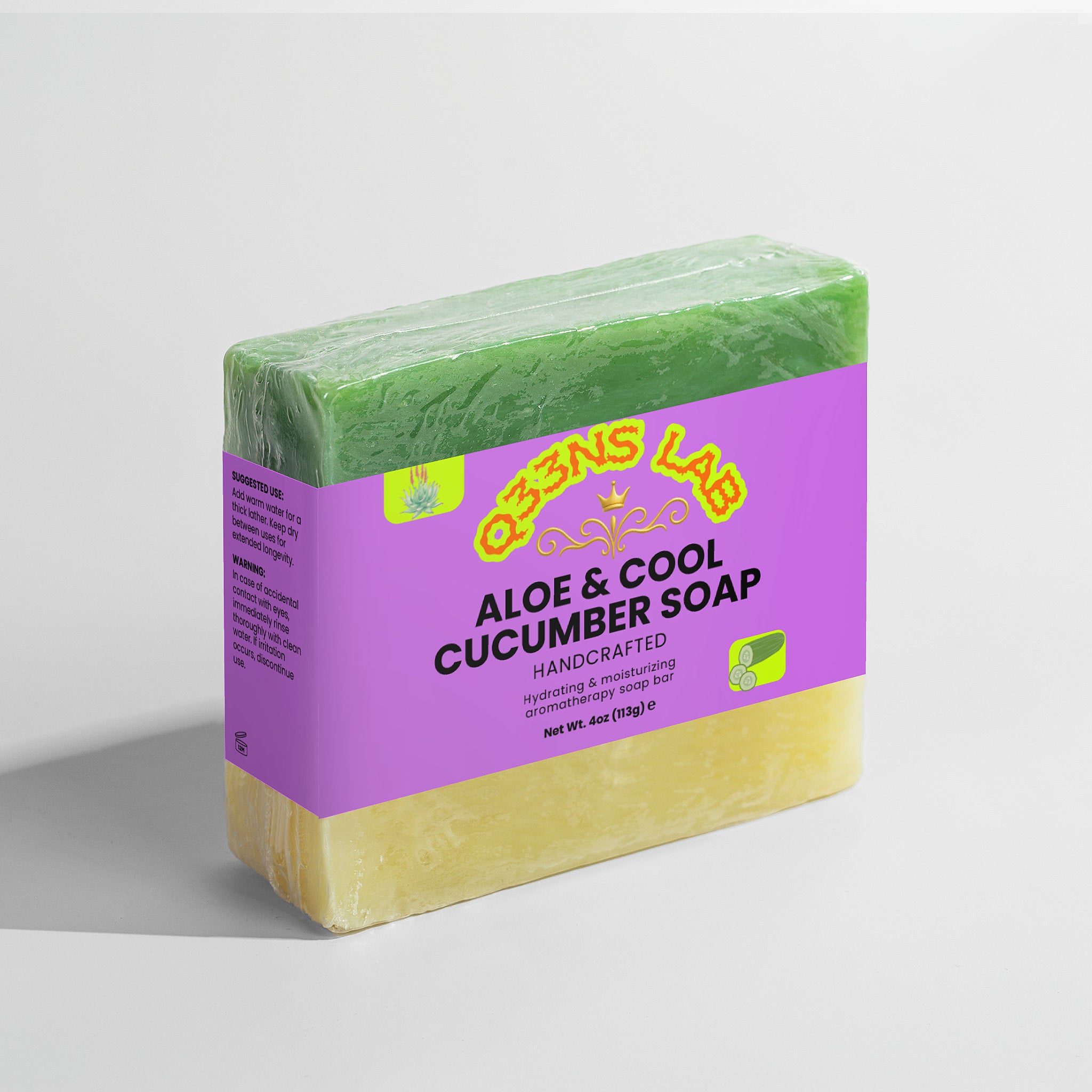 Aloe & Cool Cucumber Soap - HOUSE OF ROYALTY