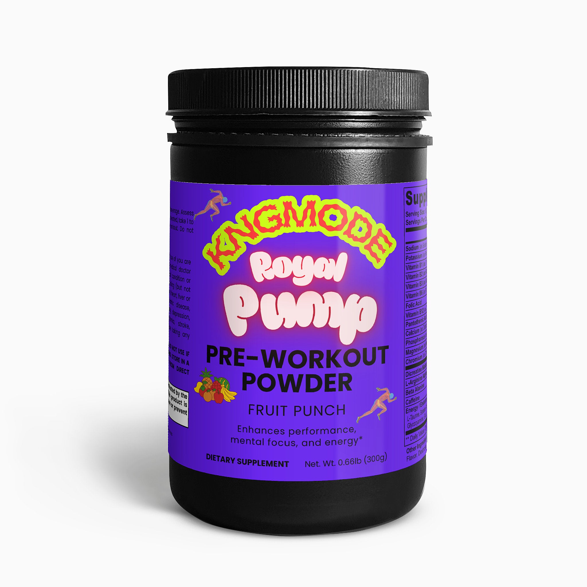 ROYAL PUMP Pre-Workout Powder (Fruit Punch) - HOUSE OF ROYALTY