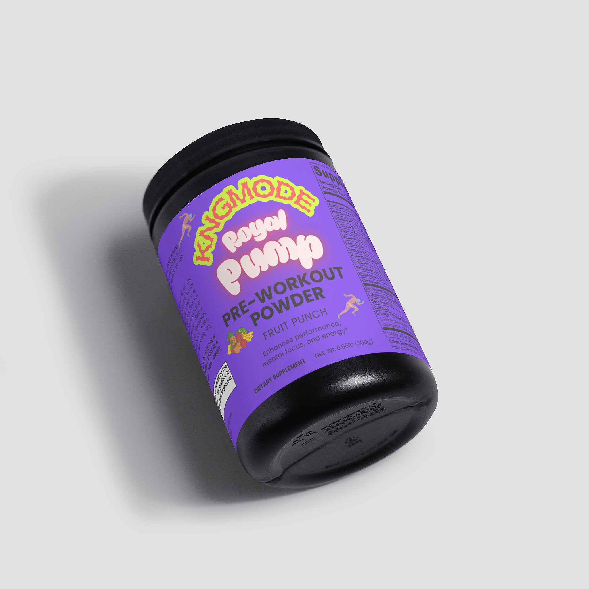 ROYAL PUMP Pre-Workout Powder (Fruit Punch) - HOUSE OF ROYALTY