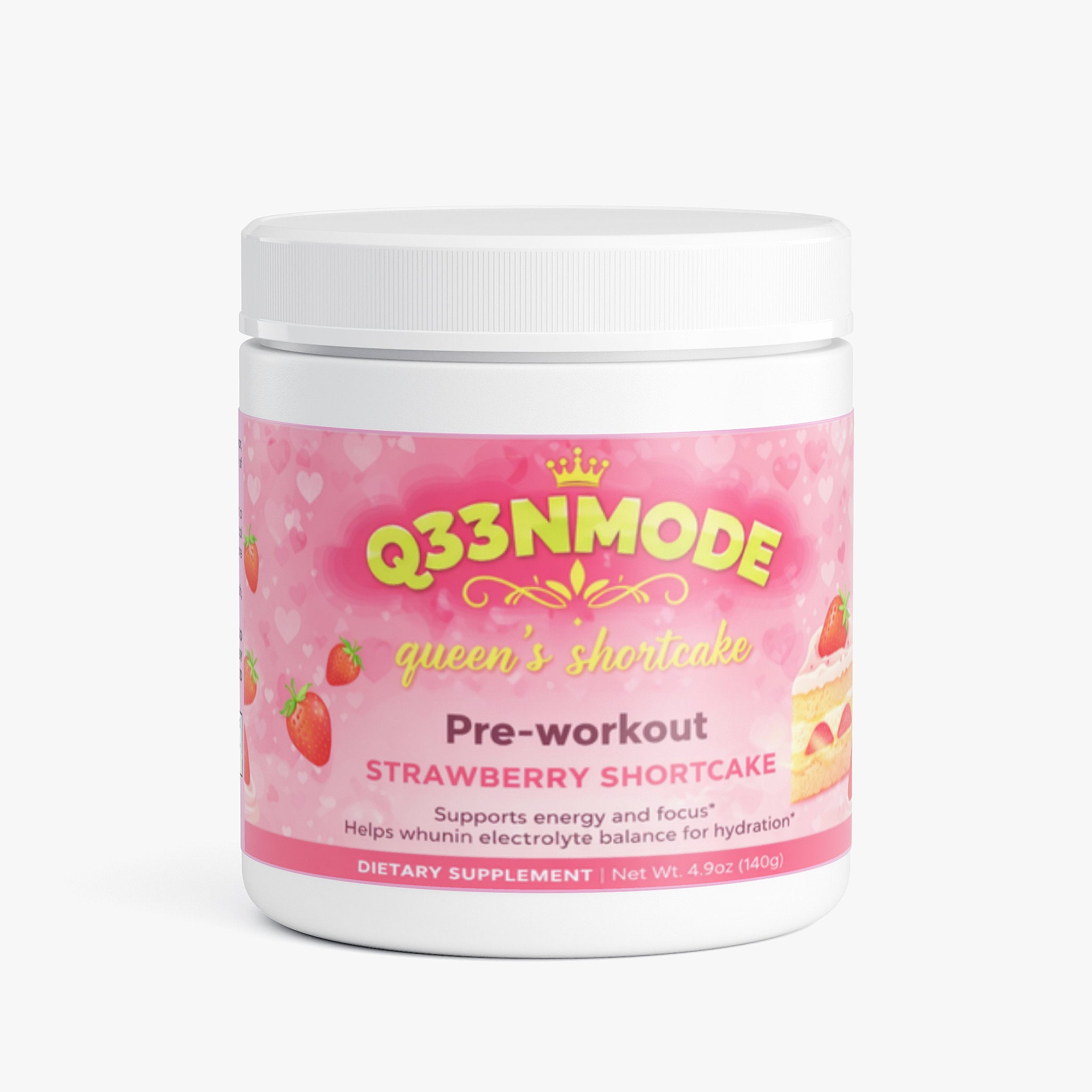 Queenmode Energy Powder (Strawberry Shortcake)