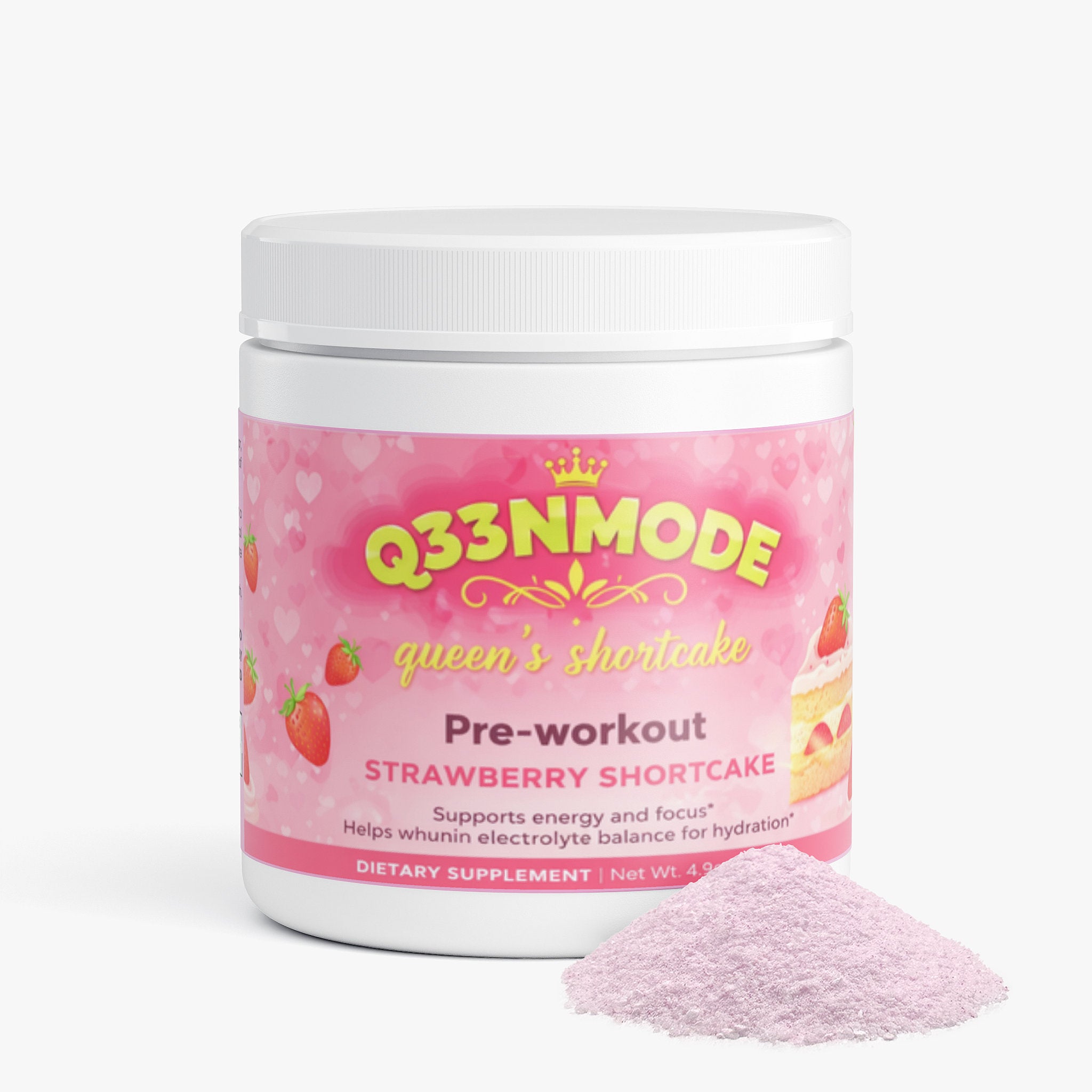 Queenmode Energy Powder (Strawberry Shortcake)